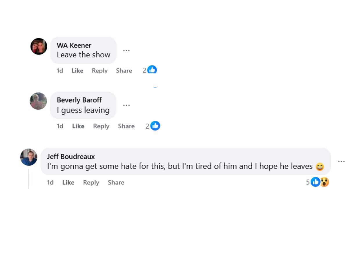 Comments by fans on the post (Image via Facebook/ @Laura Barre)